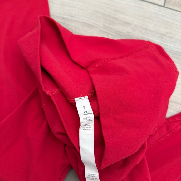 Lululemon Red Leggings - Picture 3 of 3